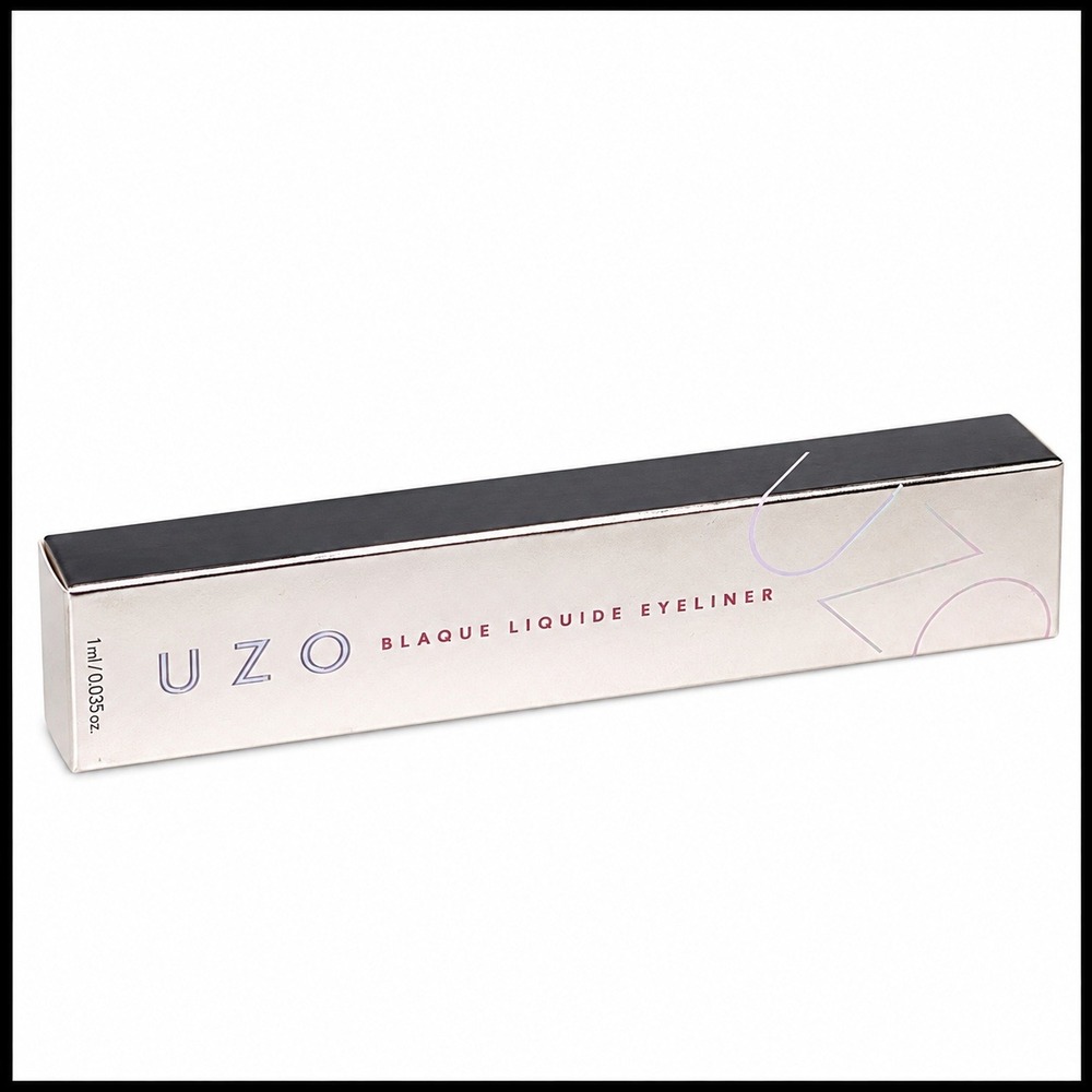 UZO Blaque Liquide Eyeliner Satin Black Waterproof Felt Tip 1ml 0.035oz NIB